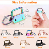 Key Fob Hardware, modacraft 42PCS 1 Inch 7 Colors Keychain Hardware Set Key Fob Hardware for Wristlet Keychain, Key Lanyard and Key Chain Making Hardware Supplies Modacraft
