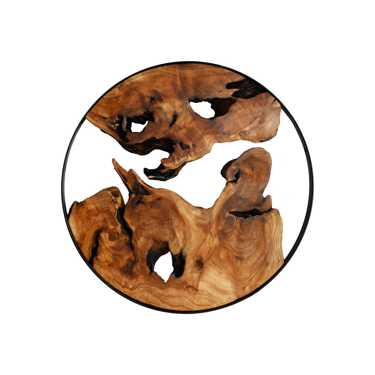 WELLAND Cedar Wood 16'' Wall decoration Ornaments, Hanging Decoration, irregular shape décor for Home, Living Room, Bedroom WELLAND