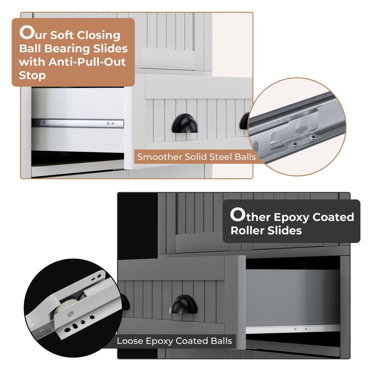 VVFLU Kitchen Pantry Storage Cabinet with Doors and Shelves, 72" Tall Cupboard Freestanding, Linen Utility Cabinet, 4 Doors, 1 Deep Drawer, Modern, for Dinning Room, Living Room, Laundry VVFLU