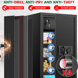 8.1 Cuft Large Home Safe Fireproof Waterproof, Home Safe Box With Fireproof Waterproof Bag, Combination Lock and Inner Cabinet, Anti-Theft Alert, Mute Mode, Document Safes For Home Business Office GHJGAGE