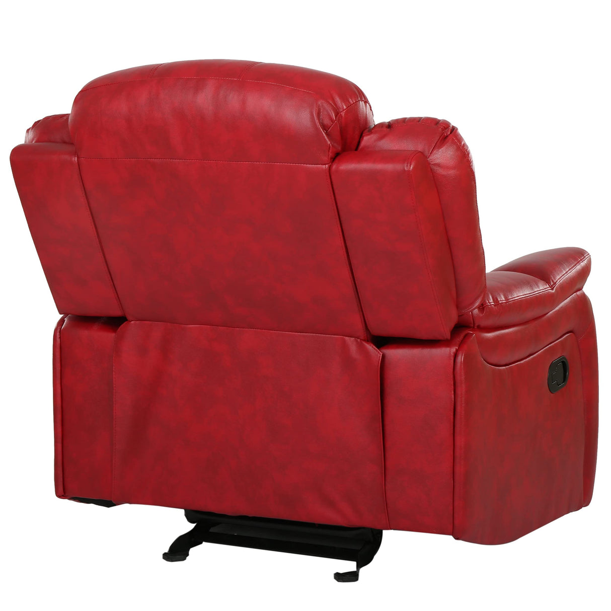 Christopher Knight Home Hawthorne Glider Recliner, Leather, Oxblood Red GDFStudio