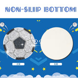 YLOLUL 10 Pcs Balls Shaped Diamond Painting Coasters Kits DIY Soccer Ball Football Diamond Painting Coasters with Holder for Beginners Adults and Kids Art Craft Supplies Gift YLOLUL