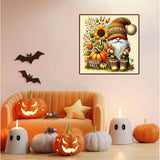 Gnome Diamond Art Kits for Adults-5D Diamond Painting Kits for Adults Beginners,Fall DIY Full Drill Diamond Painting Fall Gem Art for Gift and Home Decoration(14x14 inch) Arttoplus