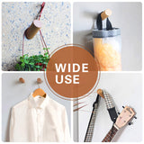 Felidio Wood Wall Hooks, 4 Pack Coat Hooks Mounted Rustic Wooden Heavy Duty Robe Hook Hat Rack | for Hanging Bathroom Towels Clothes Hanger (Beech Wood) Felidio