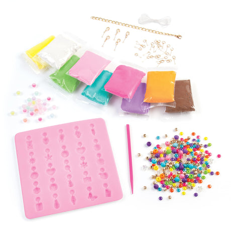 Make It Real:Clay Charm DIY Jewelry Kit - Make 30+ Clay No Bake Charms to Attach to Your Chain, Arts & Crafts, Girls & Kids Ages 8+ Make It Real