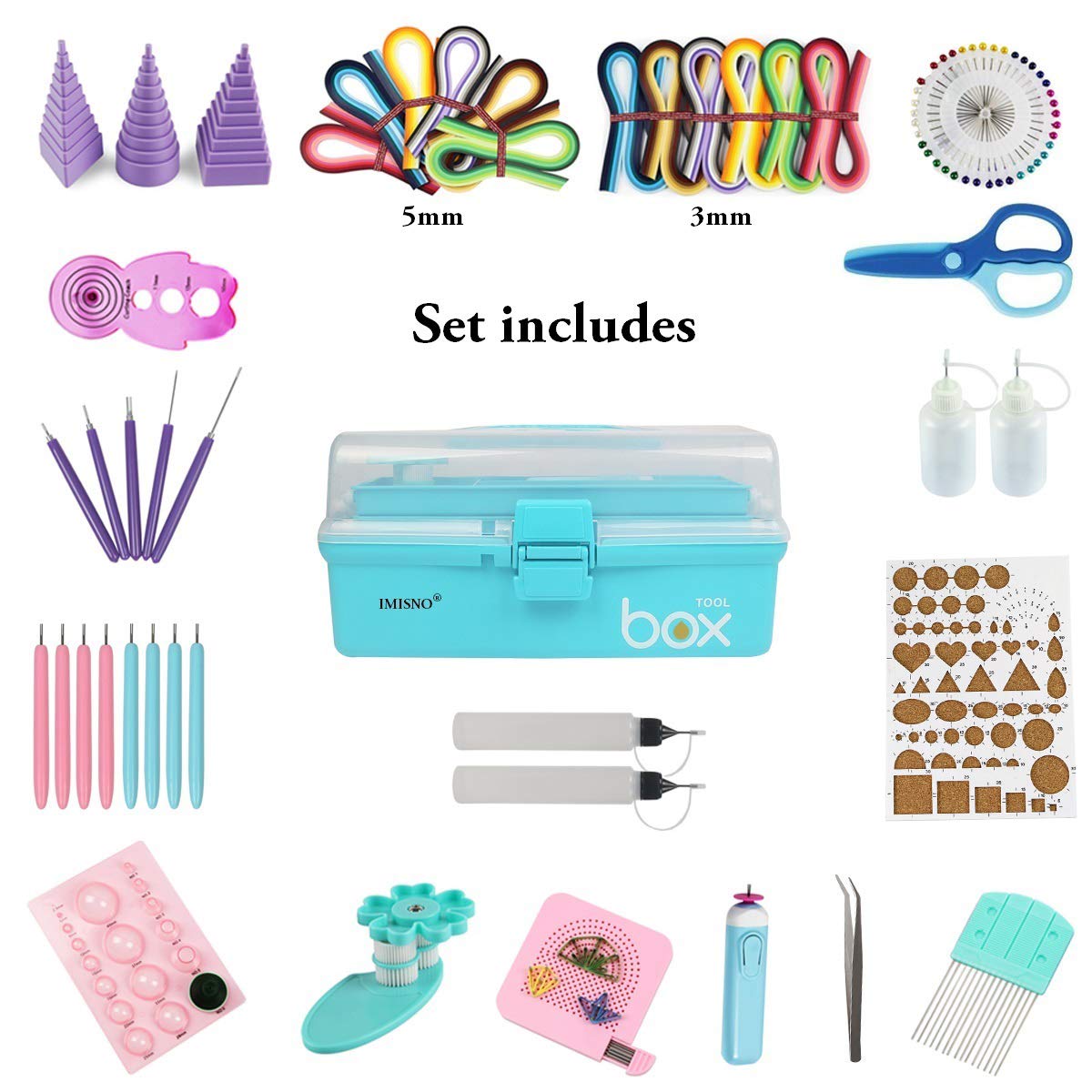 Quilling Kits - Quilling Tools and Supplies,Paper Crimper,Quilling Paper IMISNO