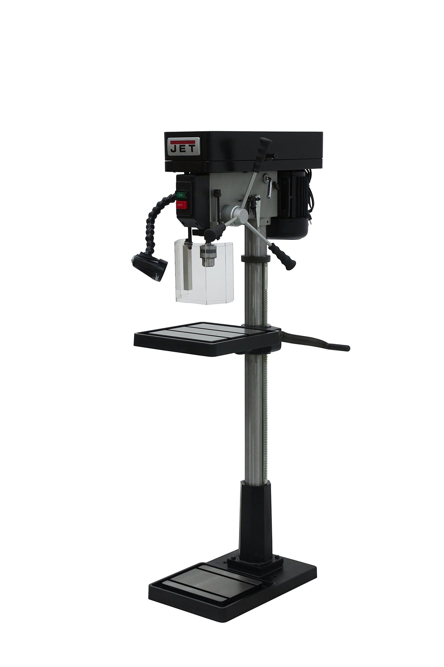 JET 17-Inch Step Pulley Floor Drill Press, 1 HP, 1Ph 115V (IDP-17) - WoodArtSupply