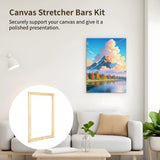 OMISTAR 4 Sets Canvas Stretcher Bars - 1216" Wooden Frames Kit, DIY Wood Frames With Hooks, Thumbtacks, and Traceless Nails, Arts Accessories for Prints, Oil Paintings OMISTAR