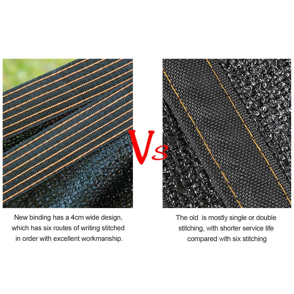 winemana 40% Black Shade Cloth, 10 x 14 FT Durable Mesh Tarp with Grommets, Resistant Garden Sun Shade Netting, Shading Antifreezing for Pergola, Greenhouse, Plants Growing, Chicken Coop winemana