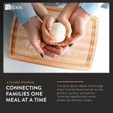 John Boos Boos Block CB Series Large Reversible Wood Cutting Board with Juice Groove, 1.5-Inch Thickness, 20" x 14" x 1 1/2", Maple John Boos