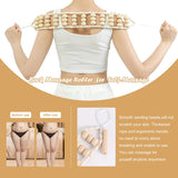 OYHMC Wood Therapy Massage Tools Professional Maderoterapia Kit Body Sculpting Tools for Lymphatic Drainage and Anti-Cellulite.Wood Massager Roller Rpoe for Back and Muscle Pain Relief (5pcs) OYHMC