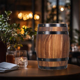 Yardwe Wooden Whiskey Barrels Bucket Wine Barrels Planters Flower Planter Plant Pots Boxes Container Water Wishing Well Pail Garden Backyard Primitive Planter Outdoor Indoor Home Decor Yardwe