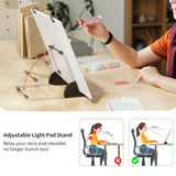 ARTDOT A4 LED Light Pad for Diamond Painting Kits for Adults, USB Powered Adjustable Brightness Diamond Art Light Board with Accessories ARTDOT