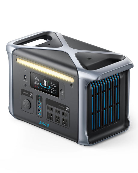 Anker SOLIX F1200 Portable Power Station, PowerHouse 757, 1800W Solar Generator, 1229Wh Battery Generators for Home Use, LiFePO4 Power Station for Outdoor Camping, and RVs (Solar Panel Optional) Anker