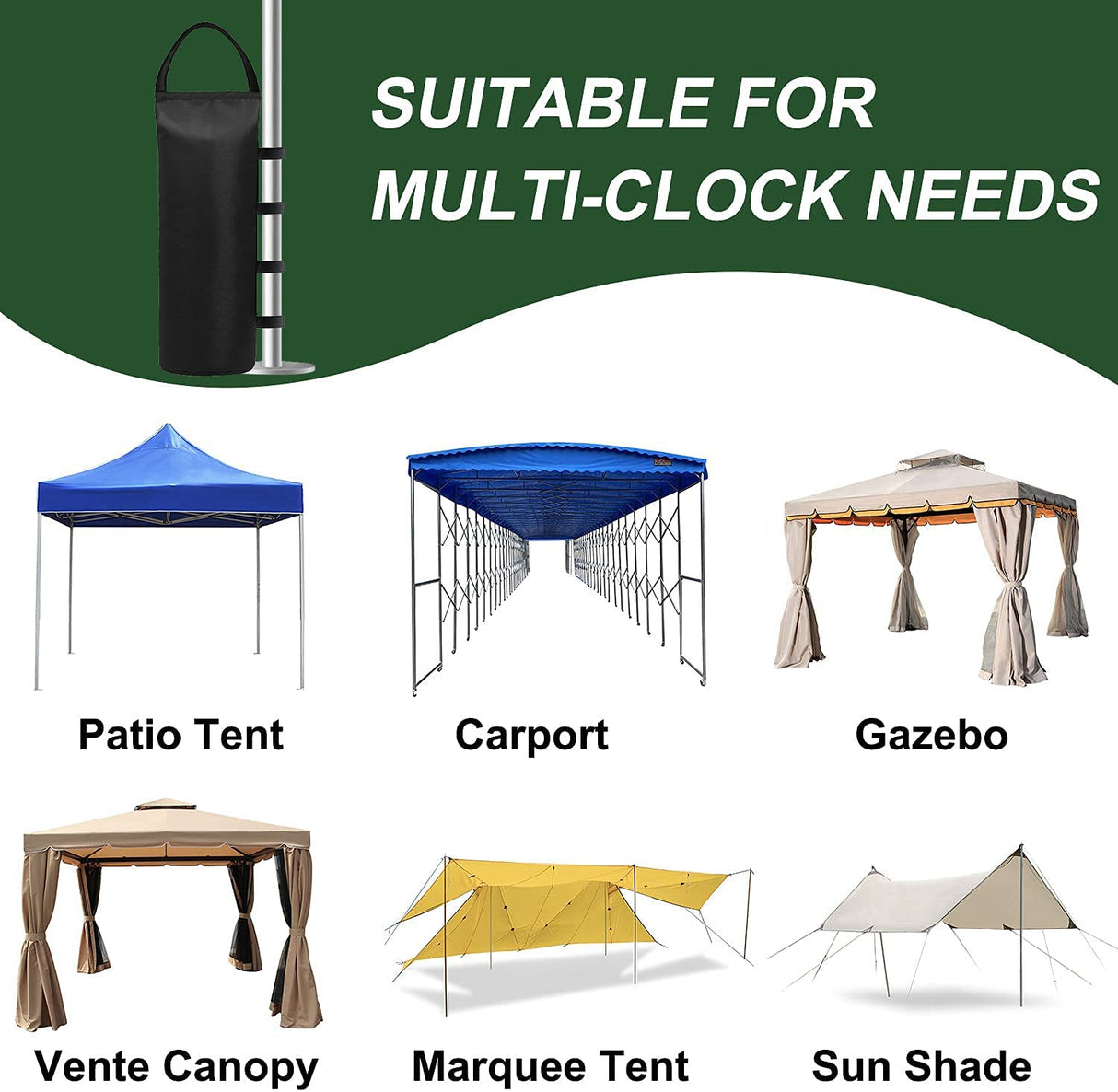 4 (Black) Cylindrical Sand Bags Weights for Canopy Weight Bag Outdoor Advertising Tent Sunshade Fixed Windproof sandbag Bag Weight Bags for Pop up Canopy Tent (Without Sand) IALNAI