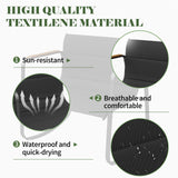 Amopatio Outdoor Table and Chair Set 3 Piece, Patio Rocking Chair, Breathable Textilene Fabric Patio Furniture Set for Porch, Poolside, Deck, Outdoor Terrace, Balcony, Garden,Black Amopatio