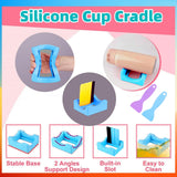 3 Size Tumbler Clamp for Sublimation,Cup Cradle for Crafting Tumblers,Sublimation Cup Holder Clamp for 15oz,20oz,30oz Cups,Mug Clamps for Sublimation,Tumbler Wrapper WAQONUY