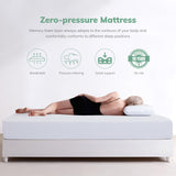 EGO White 8 Inch King Memory Foam Mattress, Cooling Gel Green Tea Mattress Bed in a Box, CertiPUR-US Certified, 76"x80", Medium Firm MLILY