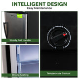 Hamilton Beach Upright Freezer, Deep Freeze, Stainless Steel Freezer with Drawer Compartments, 11 cu. ft. Freezer – 25”D x 23.6”W x 66.5”H Hamilton Beach