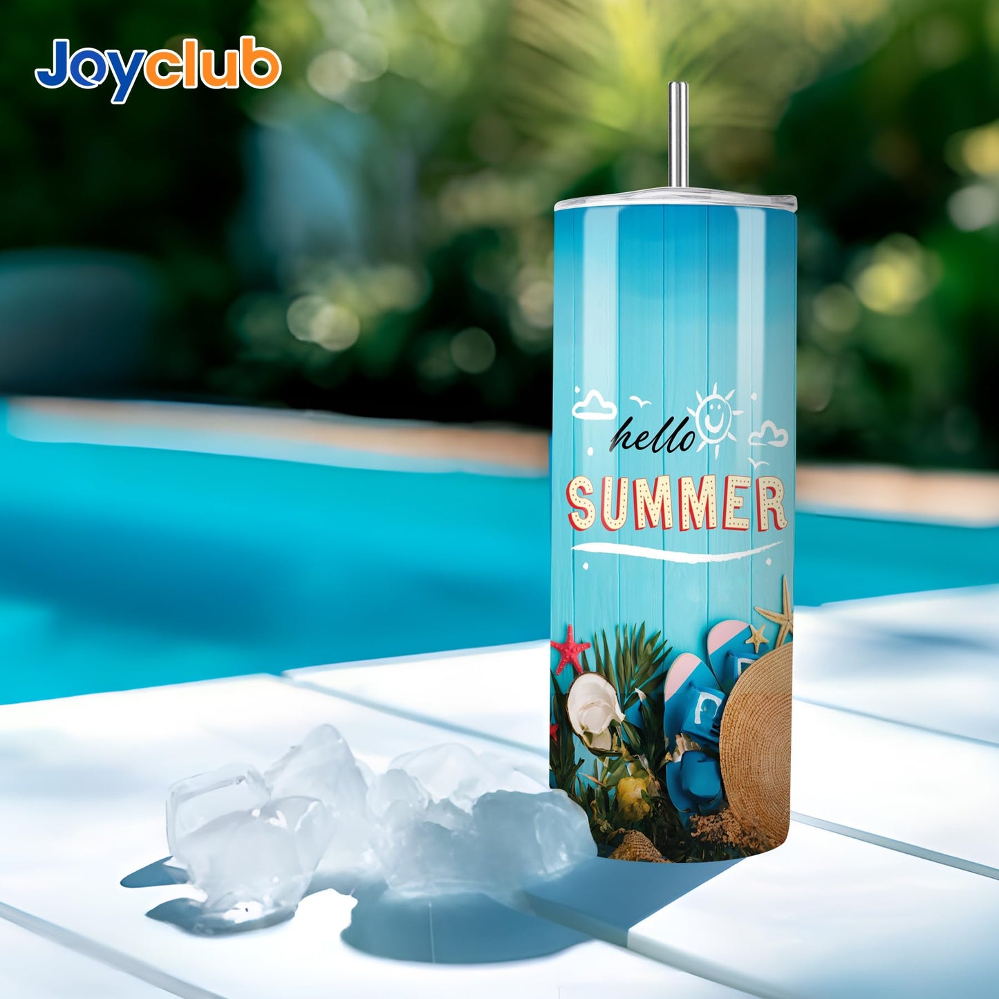 Joyclub Sublimation Tumblers 30 OZ Blank Tumblers for Sublimation Skinny Bulk Double Wall Insulated Cups with Individually Gift Boxed and Shrink Wrap Films for Heat Transfer 6 Pack