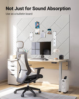 Topnaca 12 Pack Soundproof Wall Panels Self-Adhesive, 12" X 12" X 0.4" Sound proof panels for walls, High Density Acoustic Panels, Sound Absorbing Panel for Studio, Home, Offices(White) Topnaca