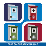 SISTERBIRD Bird Houses for Outside, Dark Green Bird House, Bluebird Houses for Outside, Garden Decoration Birdhouses for Outdoors, Bluebird Finch Swallow Wren Chickadee SISTERBIRD