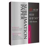 A-SUB Sublimation Paper 8.5x11 Inch-200 Sheets Heat Transfer Paper for Light Colored Fabric and Other Sublimation Blanks,Work with Inkjet Sublimation Printer and Sublimation Ink 125g A-SUB