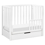Carter's by DaVinci Colby 4-in-1 Convertible Mini Crib with Trundle Drawer in White, Greenguard Gold Certified, Undercrib Storage DaVinci