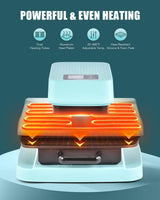 CREWORKS Auto Heat Press Machine for T Shirts, Smart 15x15 Inch T Shirt Press Machine with Auto Press Release, Professional Digital Automatic Heat Press Sublimation Fast Even Tshirt Printing Machine CREWORKS