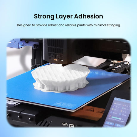 TEQStone TPU Filament 1.75mm Blue 1Kg Spool 95A Flexible Soft 3D Printer Filament Consistent Diameter +/-0.03mm in Vacuum Package TEQStone