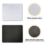 A-SUB Sublimation Mouse Pad Blank Rectangular Blanks 12 pcs for Sublimation Transfer Heat Press Printing Crafts 24x20x0.2cm White A-SUB