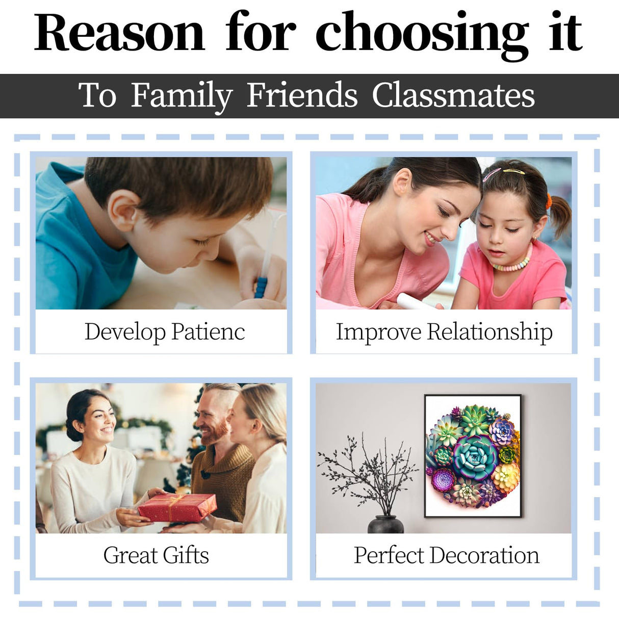 YIYIAH Succulent Diamond Painting Kits for Beginners-Mandala Flower Diamond Art Kits for Adults- Diamond Gem Art Kits Holiday Gifts Home Decor 12x12 inches YIYIAH