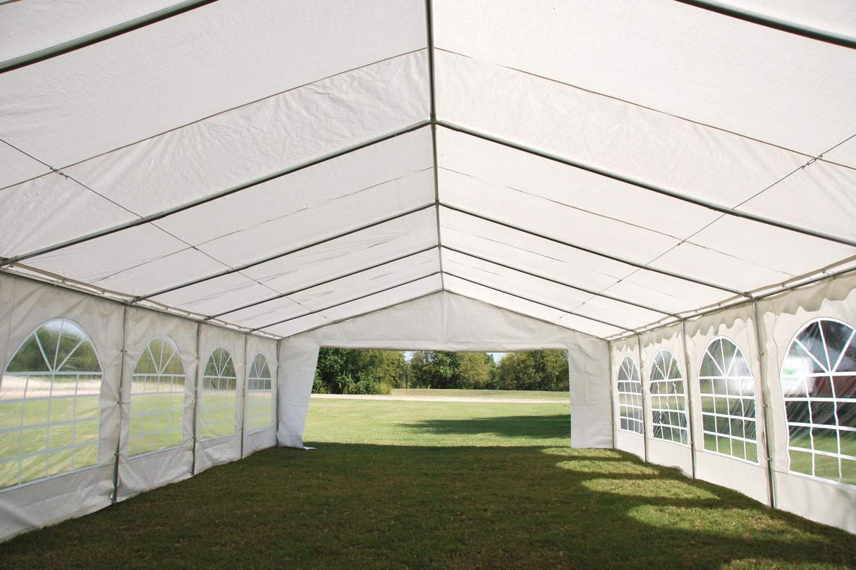 DELTA 40'x20' Budget PE Party Tent, Wedding Tent,Outdoor Event Canopy, Garden Shelter Gazebo,Outdoor Canopy, with Waterproof Top Cover, Removable Window Walls DELTA
