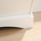 Sauder Pogo Bookcase/Footboard/pantry cabinets, L: 41.10" x W: 14.49" x H: 32.84", Soft White Sauder