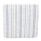 HomePop Home Decor | K7342-F2359 |Classic Square Storage Ottoman with Lift Off Lid | Ottoman with Storage for Living Room & Bedroom, Blue Stripe Large HomePop