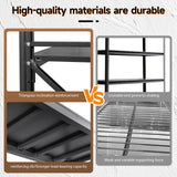 ZAOUS 5000LBS Metal Garage Shelving Unit 71" W Storage Shelves Heavy Duty 4 Tier Adjustable Garage Storage Racks Industrial Shelving Utility Rack Shelf for Warehouse/Basement 71" Wx24 Dx70 H ZAOUS