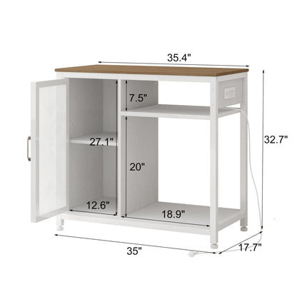 40-50 Gallon Aquarium Stand,Fish Tank Stand with Power Outlets, Aquarium Cabinet for Fish Tank,Metal Fish Tank Stand with Storage Suitable for Turtle Tank, Reptile Terrarium, 660LBS Capacity, White