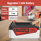FirstPower Upgraded 7.5Ah Replacement Battery for Black and Decker 20V Lithium Battery Compatible for Black Decker 20V Battery LBXR20 LBX20 LB20 LB2X4020-OPE LBXR20B-2 LST300 LST220 FirstPower