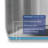 Tramontina Steamer Set Stainless Steel Induction-Ready 5 Quart, 80120/523DS Tramontina