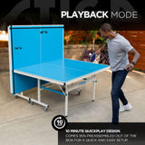 STIGA XTR Professional Outdoor Table Tennis Tables – All Weather Aluminum Waterproof Outdoor or Indoor Design with Net & Post - 10 Minute Easy Assembly Ping Pong Table with Compact Storage STIGA