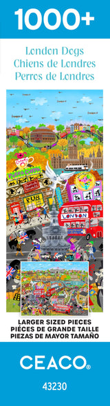Ceaco - London Dogs - 1000 Larger Sized Piece Jigsaw Puzzle Ceaco