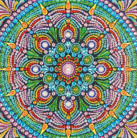 AiYuanzsh Special Shape Diamond Painting Set for Adults, Mandala 5D Partial Drilling Diamond Art Set for Beginners, Paint Gem Art Painting Crafts with Diamonds 30x30cm AiYuanzsh