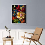 Diamond Painting Flowers-5D Diamond Art,Flowers Diamond Paintings for Adults,DIY Full Drill Paint by Diamonds Flowers Gem Painting on Canvas Perfect for Gifts and Home Wall Decor 12x16inch PHANTASYART