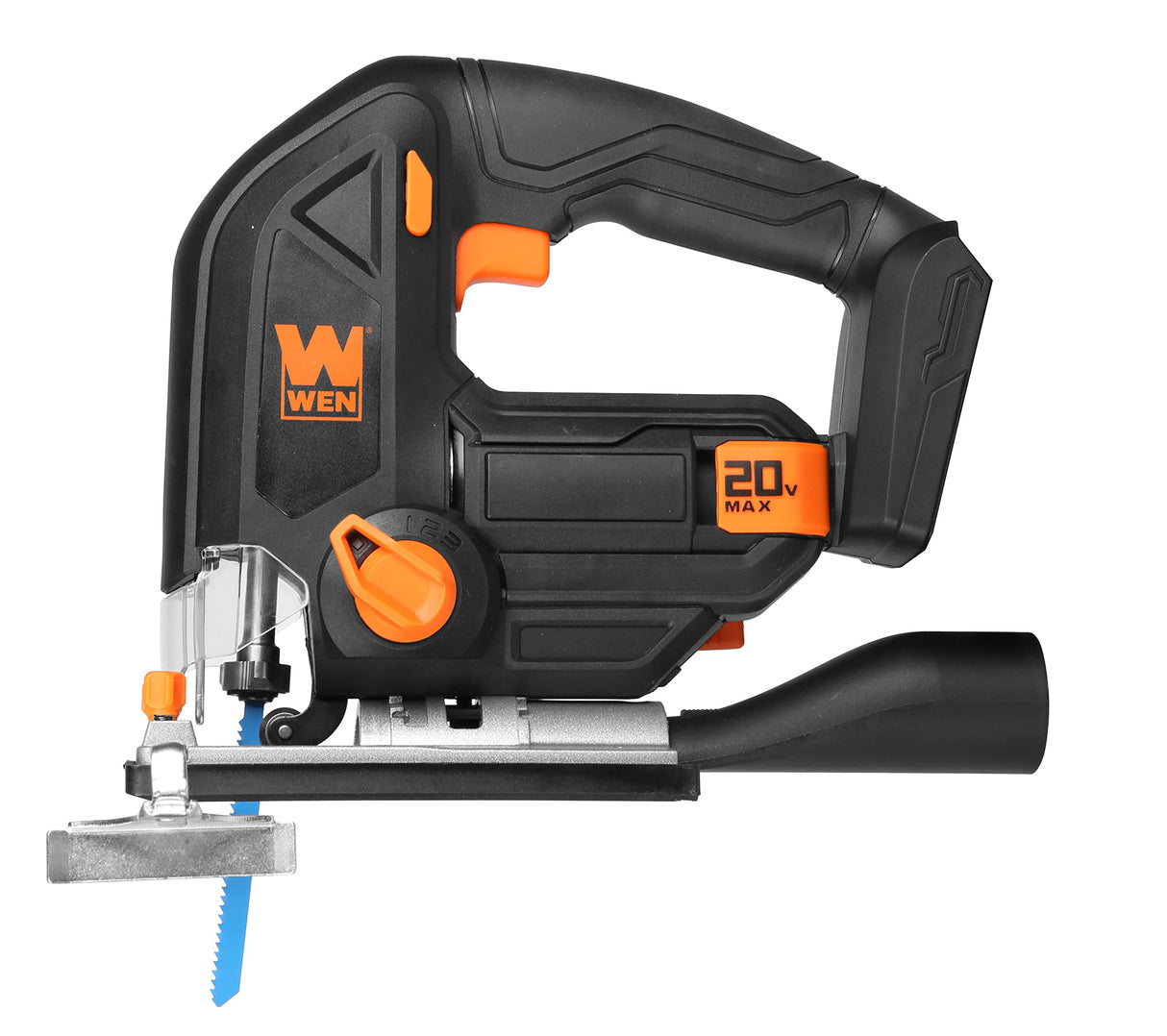 WEN Cordless Jigsaw, Variable Speed (Tool Only, 20V Max Battery Not Included) (20661BT) WEN