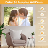 MecTo Custom Acoustic Wall Art, 78.7x39.3in Self-Adhesive Customized Soundproof Panels, 10 Pack Personalized Wall Decorative Sound Absorbing Panels for Home & Office MecTo