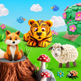 FAGNBED Air Dry Clay 24 Colors, Modeling Magic Clay Set with 5 Sculpting Tools, Gift for Ages 3-12 Boys and Girls FAGNBED