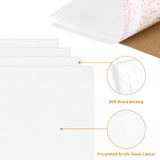 FIXWAL Canvas Boards for Painting 24pcs, with 8x10, 9x12, 11x14, 5x7 Canvases for Painting Art Paint Canvas Panels Gesso Primed Acid-Free Blank Canvas Boards Acrylics Oil Watercolor Paints Fixwal