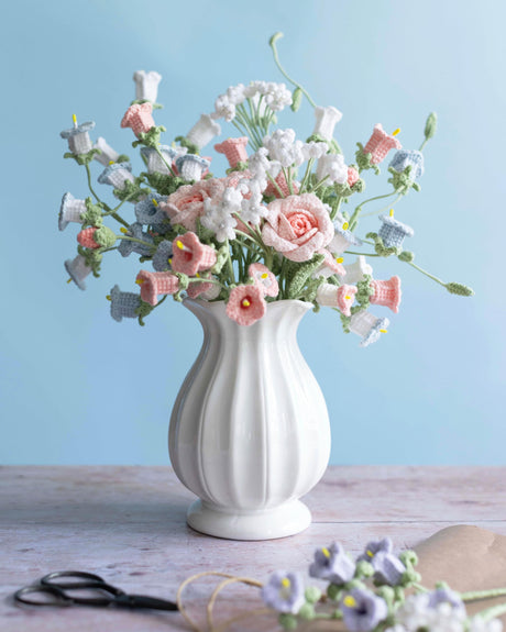 Crochet A Flower Bouquet: 35 crochet patterns for handmade flowers and foliage WoodArtSupply