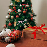 40 Rolls Christmas Thin Ribbon 80 Yard Grosgrain Snowflake Holiday Christmas Tree Gift Wrapping Ribbon Soft Crafts Xmas Polyester Satin Hair Bow Clip Accessory for Xmas DIY Craft Decor Syhood