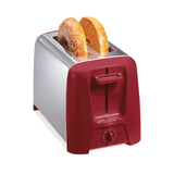 Hamilton Beach 2 Slice Toaster with Extra Wide Slots, Shade Selector, Auto-Shutoff, Cancel Button and Toast Boost, Red Hamilton Beach